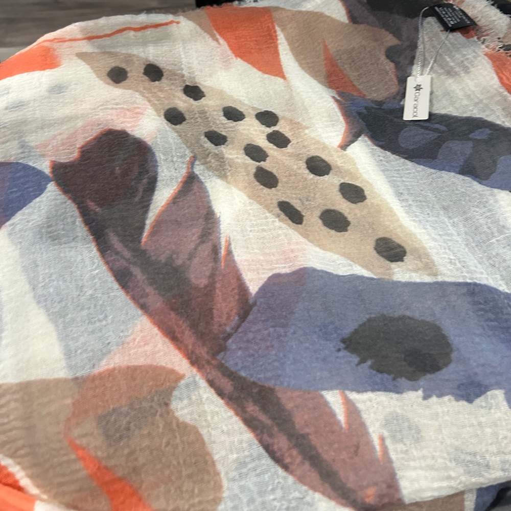Caracol Colorful Abstract Scarf 100%polyester